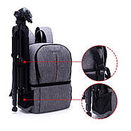 ФотоРюкзак AccPro DAC-1721R grey/red (сіро-червоний) для фото/відео, фото 3