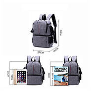 ФотоРюкзак AccPro DAC-1721R grey/red (сіро-червоний) для фото/відео, фото 5