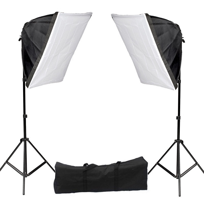 360 Вт/1800 Вт Набір постійного світла Visico FL-306 (50x70см) Double Kit для фото відеознімання, фото 1