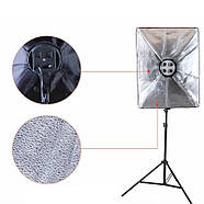 360 Вт/1800 Вт Набір постійного світла Visico FL-306 (50x70см) Double Kit для фото відеознімання, фото 2