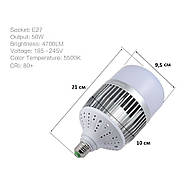 Лампа для постійного світла Visico FB-50 LED (50W), фото 3