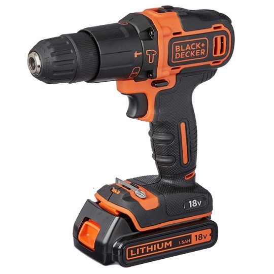 Ударний дриль-шуруповерт BLACK+DECKER BDCHD18KB, фото 1