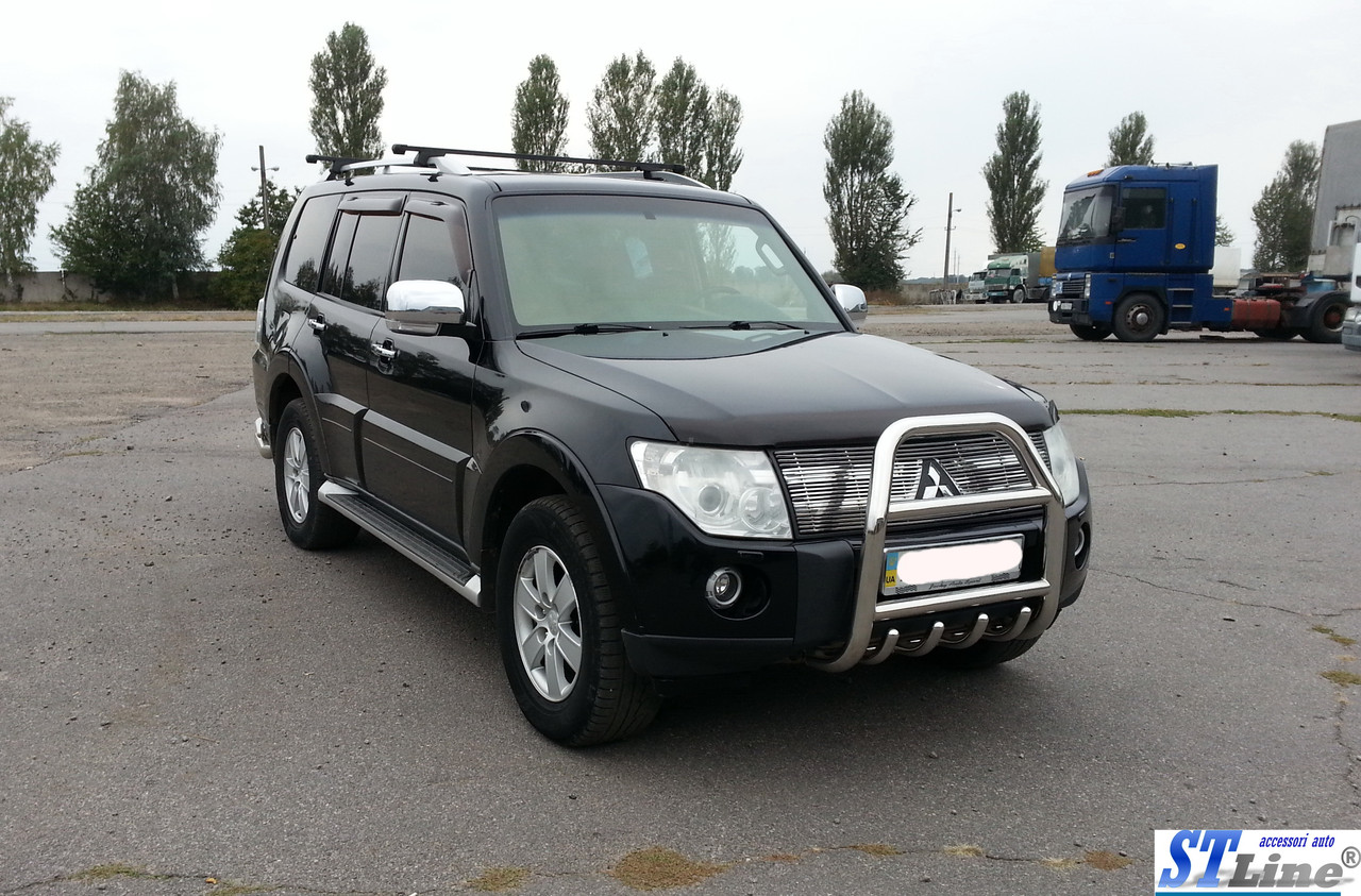 Кенгурятник Mitsubishi Pajero Wagon 4 (06+) Защита Переднего Бампера ...