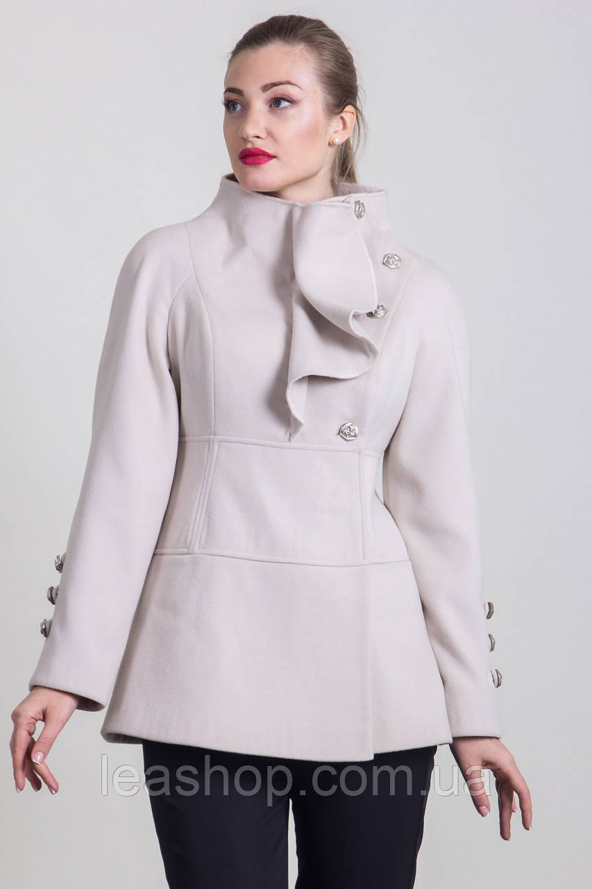 Пальто S-2169 Пломбір, фото 1