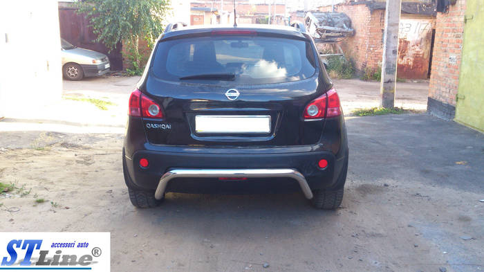 Купить Nissan Qashqai J10 (10-14) защитная дуга защита заднего бампера ...