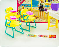 Дитяча іграшкова меблі Глорія Gloria для ляльок Барбі Клас Шкільна меблі 9916. Облаштуйте ляльковий будиночок, фото 5