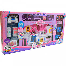 Дитячий ігровий будиночок для ляльок «My happy Family» (світло, звук, меблі) WD-921CD