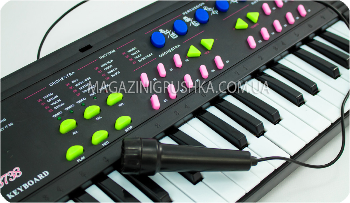 Детское пианино-синтезатор с микрофоном «Electronic Keyboard» - фото 3 - id-p122920782