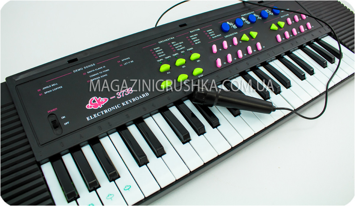 Детское пианино-синтезатор с микрофоном «Electronic Keyboard» - фото 4 - id-p122920782