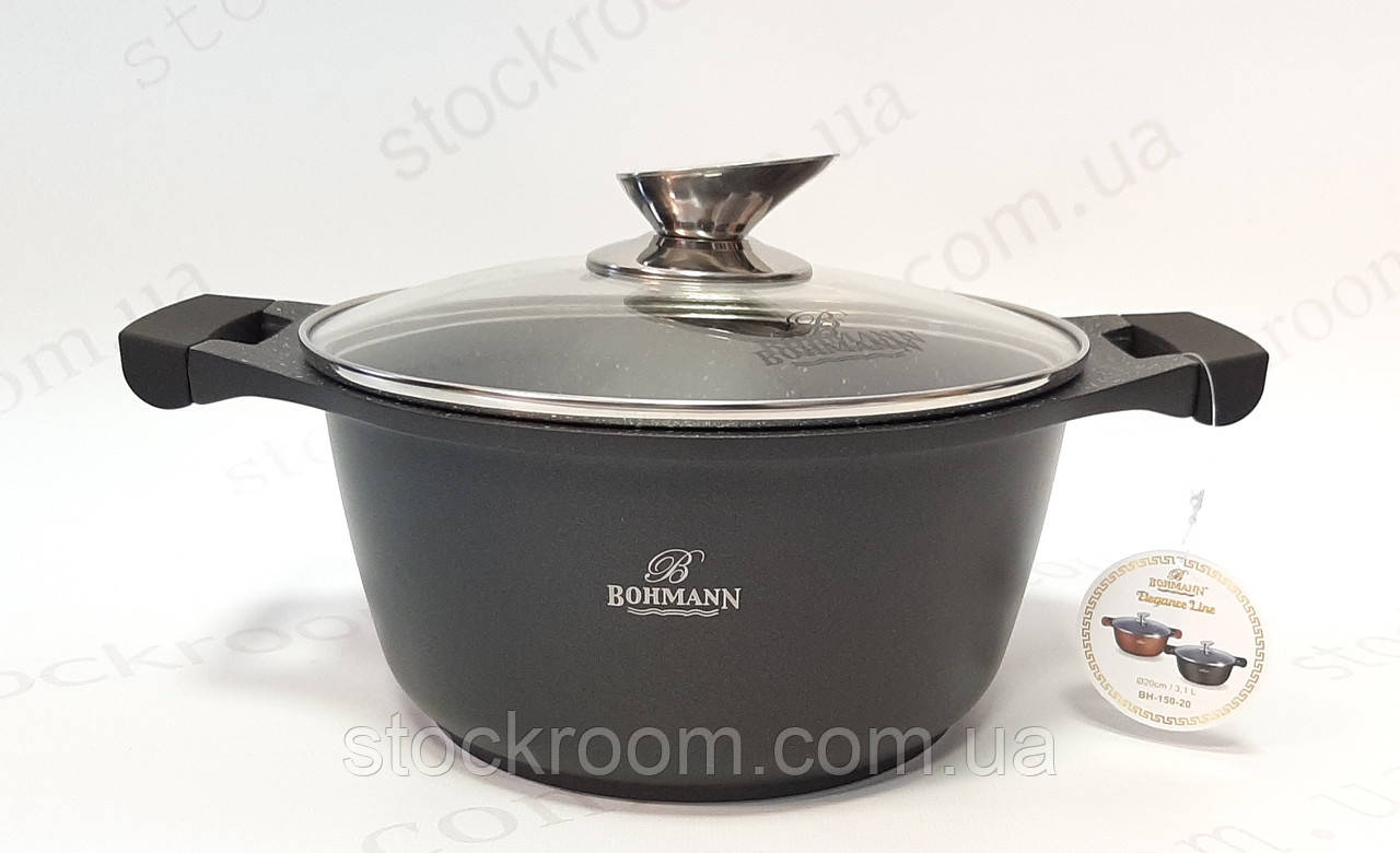 Каструля з мармуровим покриттям Bohmann BH 150-20 Ø 20