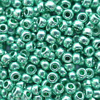 Бисер зеленый металлик 18528 №10 50гр Чехия Preciosa
