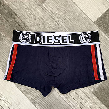 Труси чоловічі боксери бавовна Diesel, розмір M (46-48), темно-сині, 05839