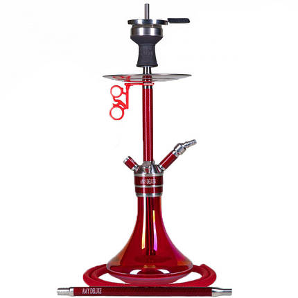 Кальян AMY Deluxe SS 21.02 R Carbonica Force S висота 65 см на 1 персону червоний, фото 1