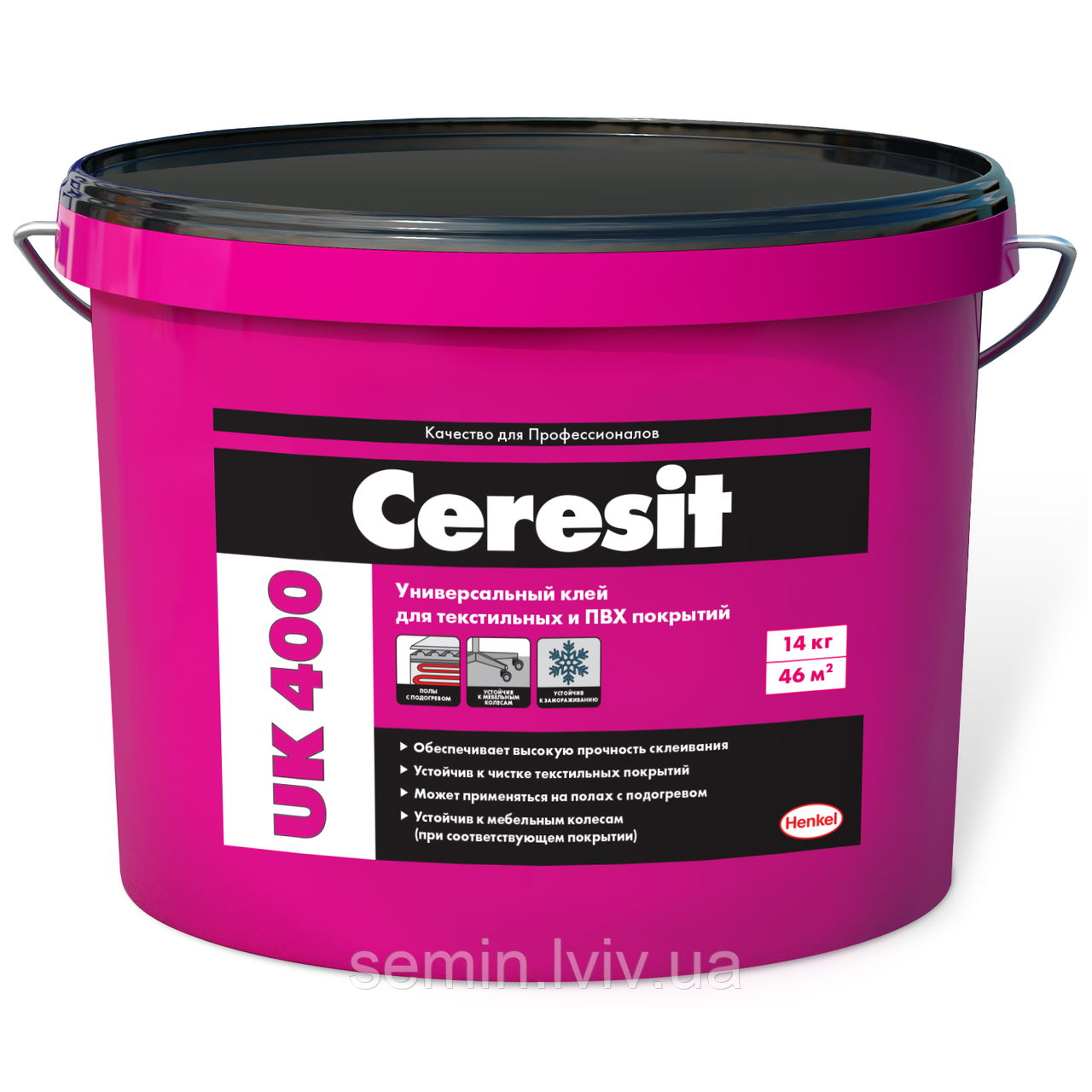 Клей для лінолеуму ceresit UK400 14кг