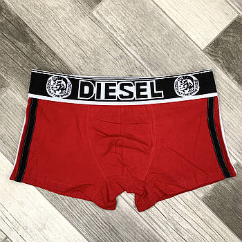 Труси чоловічі боксери бавовна Diesel, розмір L (48-50), червоні, 05837