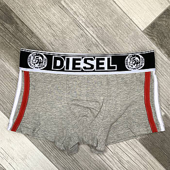 Труси чоловічі боксери бавовна Diesel, розмір L (48-50), світло-сірі, 05846
