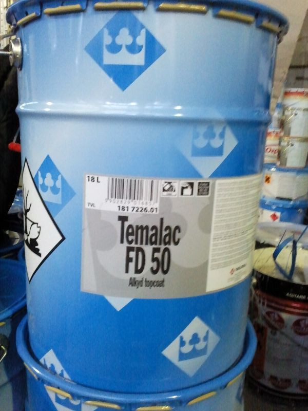 ТЕМАЛАК ФД 50 TVL 18л полуглянцева алкідна фарба для даху, фото 1