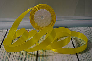 Стрічка атласна, 20мм (22метра), колір - жовтий