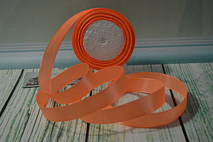 Стрічка атласна, 20мм (22метра), колір - персиковий