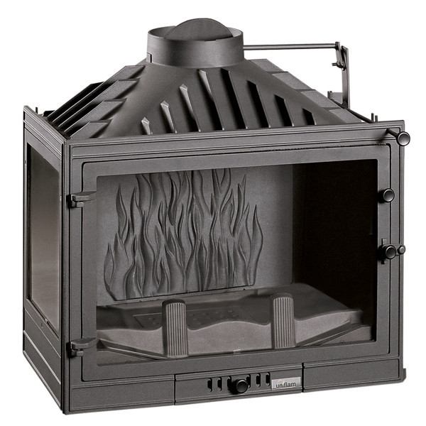 Камінна топка UNIFLAM 700 Standard ліва бічна із шибером і подачею повітря - фото 1 - id-p1111352697