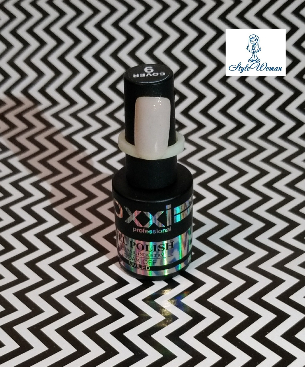 Oxxi Cover Base No9 10ml База камуфлювальна глітер Shine гель поліс, фото 1