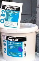 Комплект мастика Ceresit CL 51/14kg+лента Ceresit CL82 10 м пог (разом дешевше)