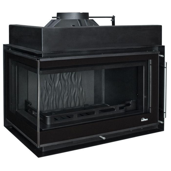 Камінна топка UNIFLAM 850 Prestige LBS гнуте ліве бічне скло