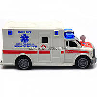 Машинка ігрова автопром «Швидка допомога» (світло, звук), масштаб 1:20 червоно-біла (7918ABC), фото 5