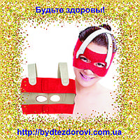 Неопренова маска-бандаж для корекції овалу обличчя (лоб, носові складки, щоки).
