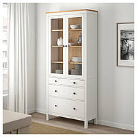 Шкаф-витрина с шухлядами HEMNES IKEA 504.135.07