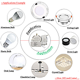 №213 Круглый Драйвер 20-36x1W 300mA 60-130V (2 pin - один режим) для Светильника 20-36w 2pin, фото 7