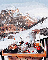Картина по номерам Brushme 40х50 Завтрак у швейцарских гор (GX26239)