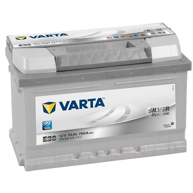 Акумулятор автомобільний VARTA Silver Dynamic 74 Ah (R+) (750А)