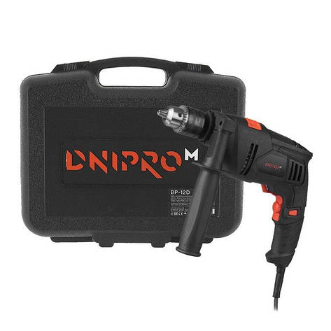 Дриль ударний Dnipro-M HD-92 + Кейс універсальний для дрилі BP-12D, фото 1