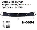 Захисна накладка на задній бампер для Citroen Berlingo 2018+ (пластик), фото 9