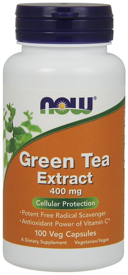 NOW Foods Green Tea Extract 400 mg 100 VCaps (термін 01/24р)