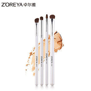 Набір пензлів Zoreya 4 штук Makeup Brush (білі)