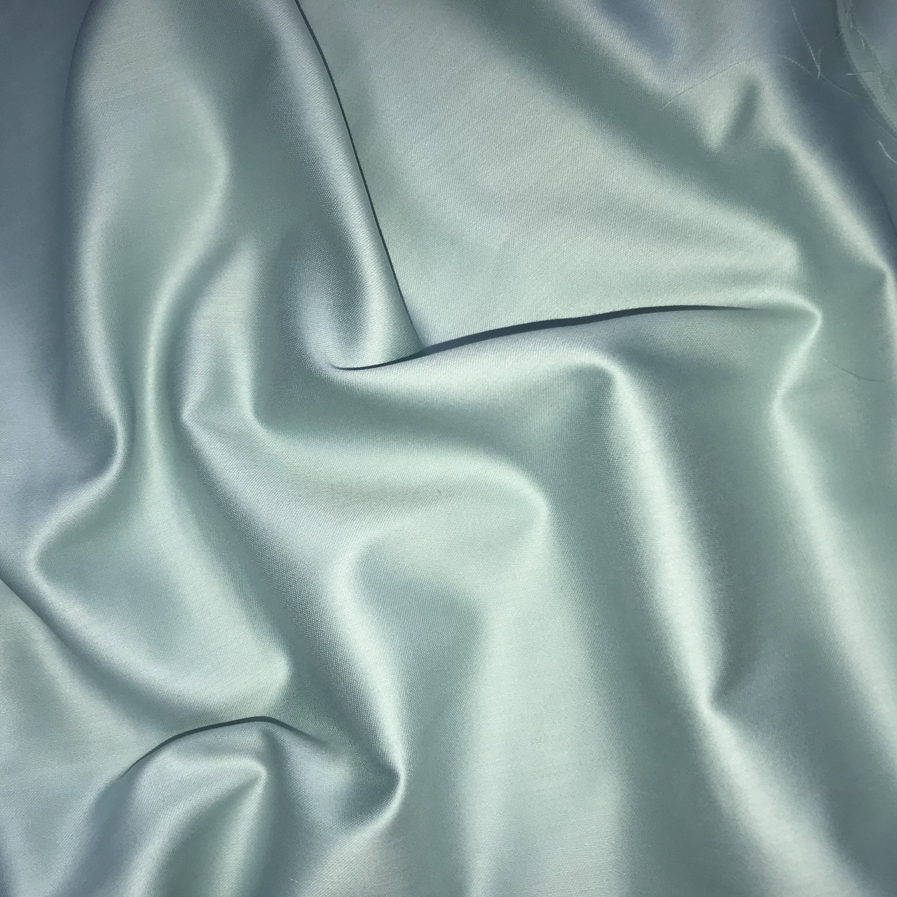 ВІДРЕЗ (1*2,4) Сатин світло-м'ятний для постільної білизни, мерсеризований (ТУРЦІЯ шир. 2,4 м) (SAT-N-0056), фото 1