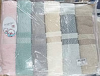 Банные турецкие полотенца «Vip Cotton» Турция (6 шт)