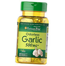 Біологічно активна добавка Puritan's Pride Odorless Garlic 500 mg 100 caps