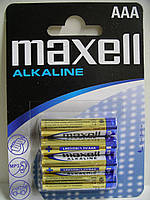 Батарейка Maxell LR03 Alkaline , цена за блистер (4 батарейки)