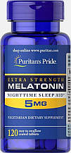 Мелатонін Puritan's Pride Melatonin 5 mg 120 caps