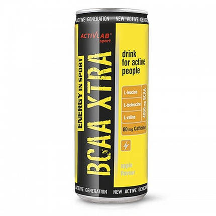 Амінокислоти Activlab BCAA Xtra Energy 250 ml (Apple), фото 2