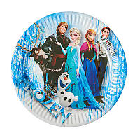 Тарілочка святкова дитяча одноразова Холодне серце