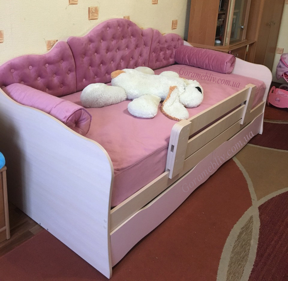 Дитяче ліжко для дівчинки "Л-6" (без подушок)