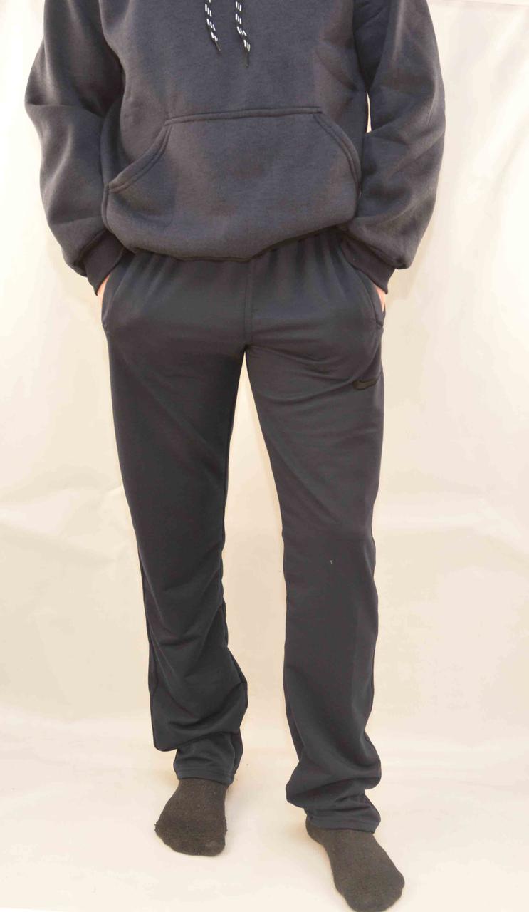 Штани спортивні трикотажні чоловічі зі змійками на кишенях Штани чоловічі повсякденні розмір S чорні