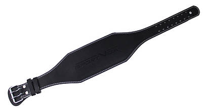 Пояс для важкої атлетики із екошкіри SportVida SV-AG0066 (M) Black, фото 2