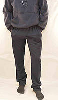 Штаны спортивные трикотажные мужские с молниями на карманах Брюки мужские повседневные размер S черные