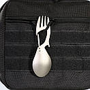 Туристична ложка - виделкка з титану 4 в 1 карабін, фото 10