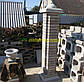 Кришка ковпак на стовп огорожі бетонна, капелюшок 450х450, напівсферичні накриття парапету колони з бетону., фото 9